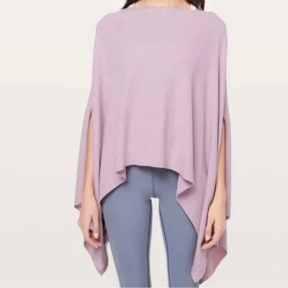 LULULEMON Forward Flow Cape PINK Rose Poncho. One Size - Picture 4 of 5